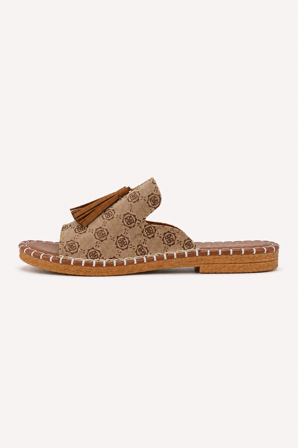 Sandalias planas mujer estampadas con borlas - Meike