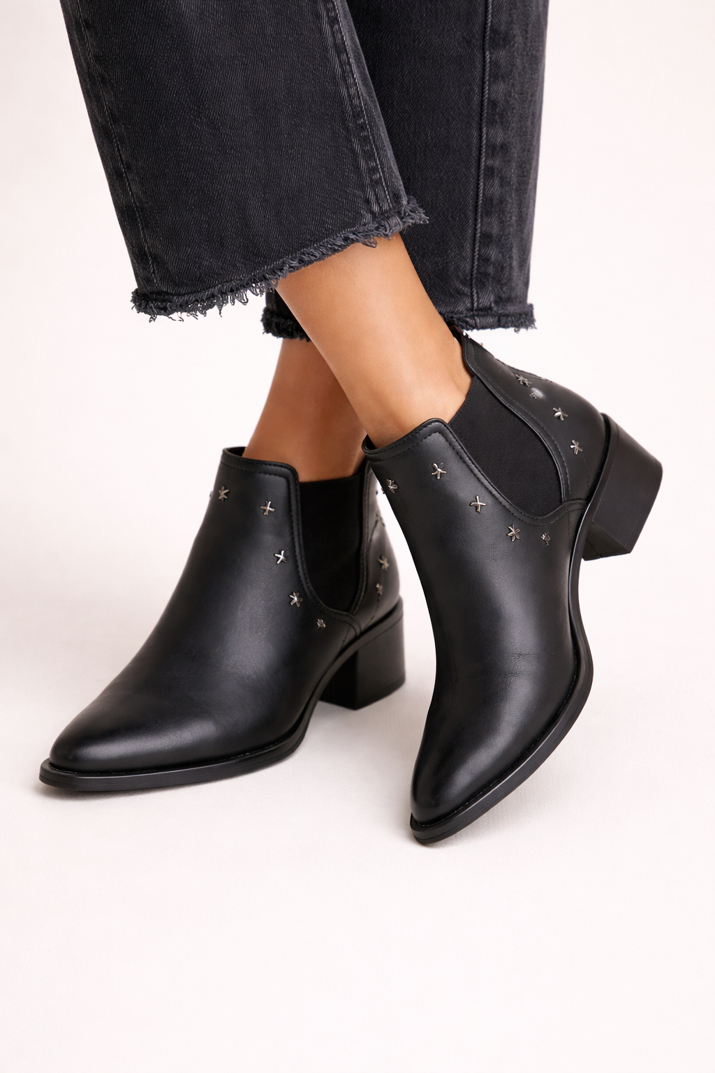 Botines mujer tacón medio estilo Chelsea - Greta