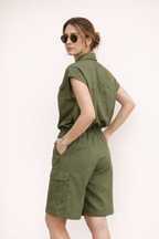 Conjunto corto de verano con top sin mangas y short - Elira