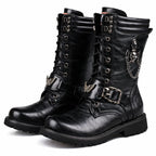Botas de cuero para hombre de caña media y suela robusta - Rovian