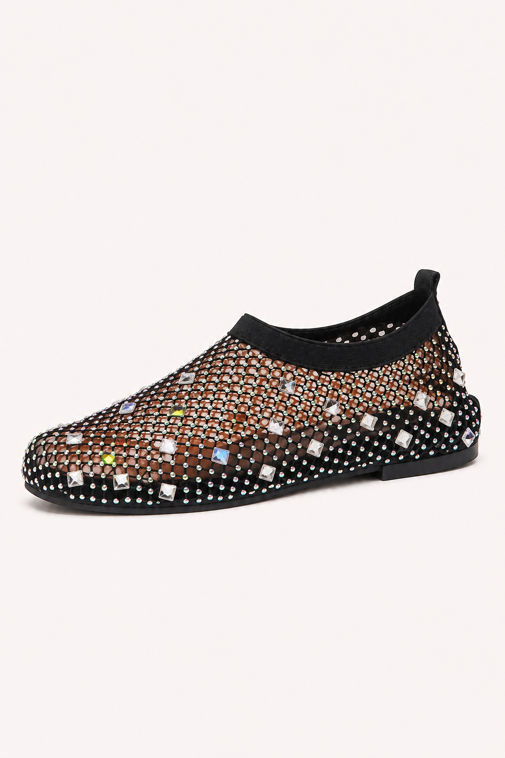Zapatos planos mujer malla con pedrería - Silja