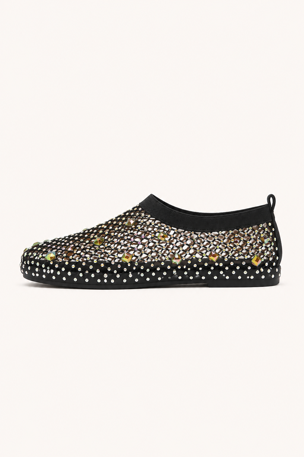 Zapatos planos mujer malla con pedrería - Silja