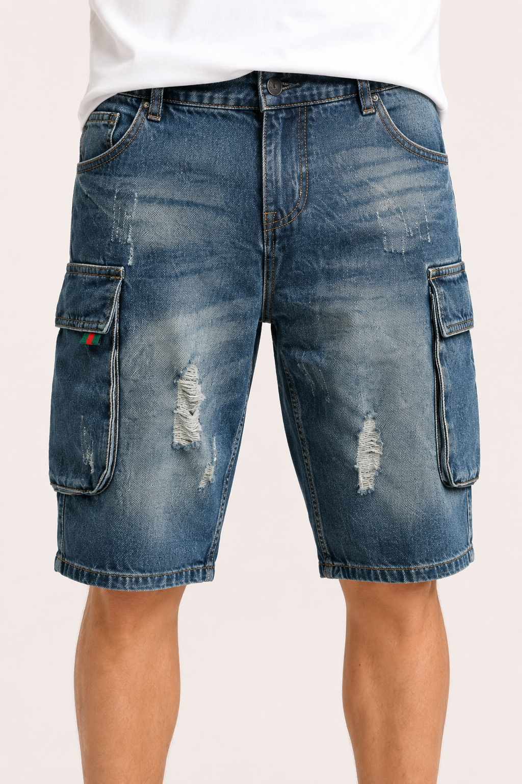Pantalón corto vaquero hombre cargo - Dietmar