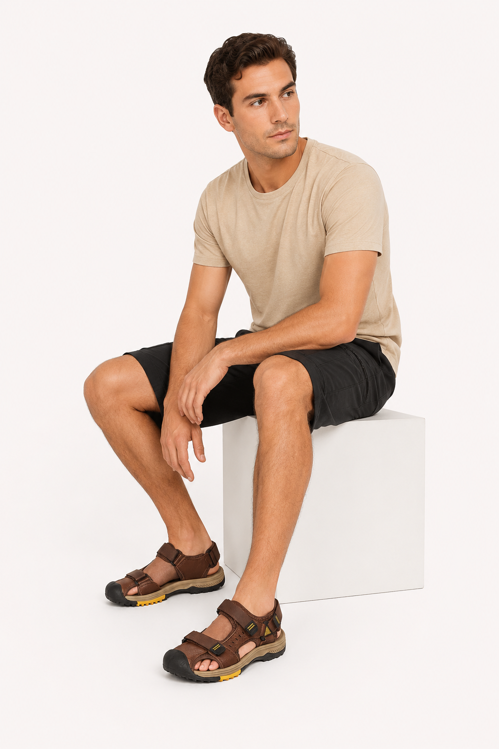 Sandalias hombre punta cerrada trekking - Falko
