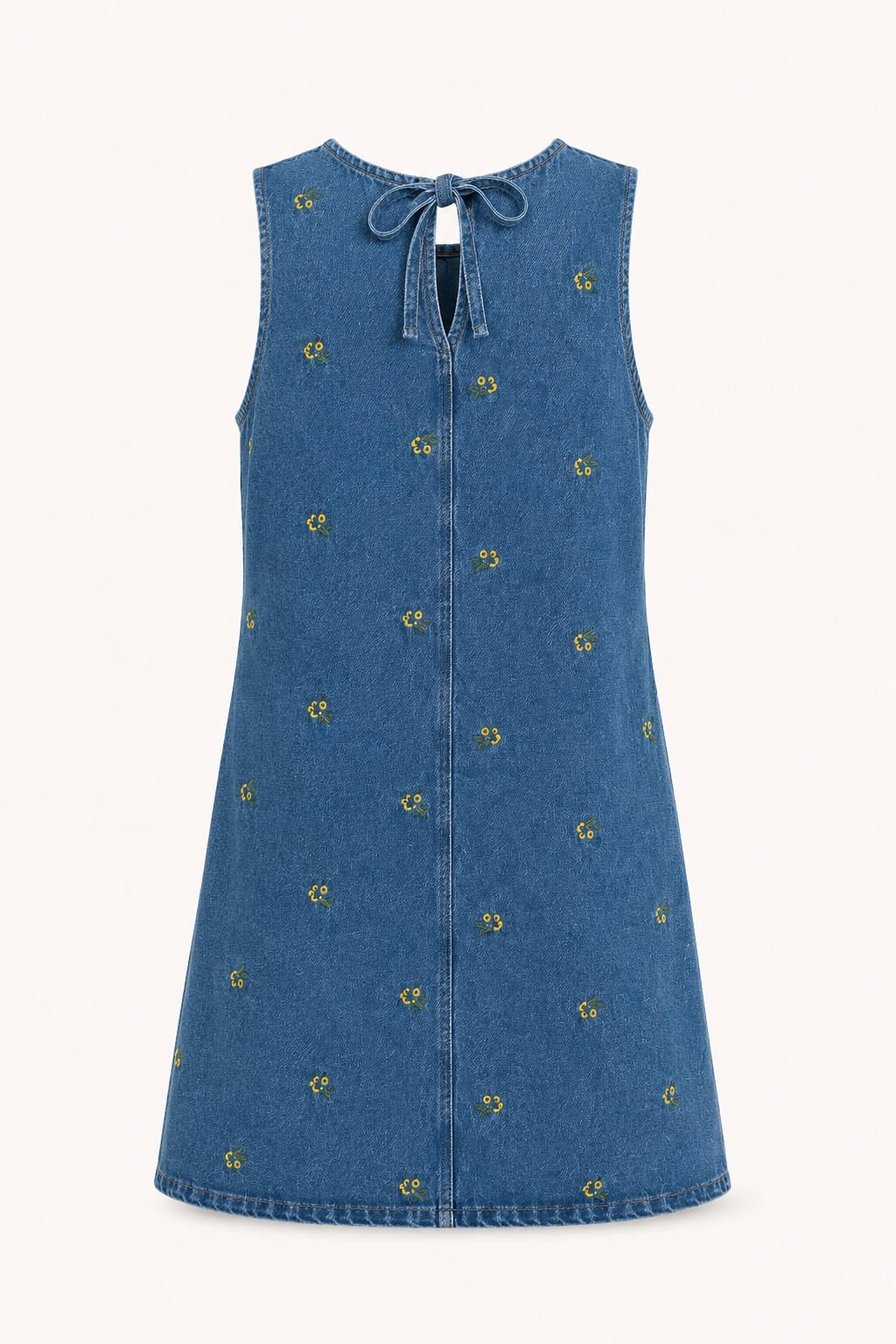 Vestido corto mujer denim sin mangas casual - Leni