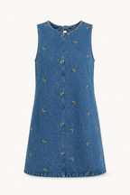 Vestido corto mujer denim sin mangas casual - Leni