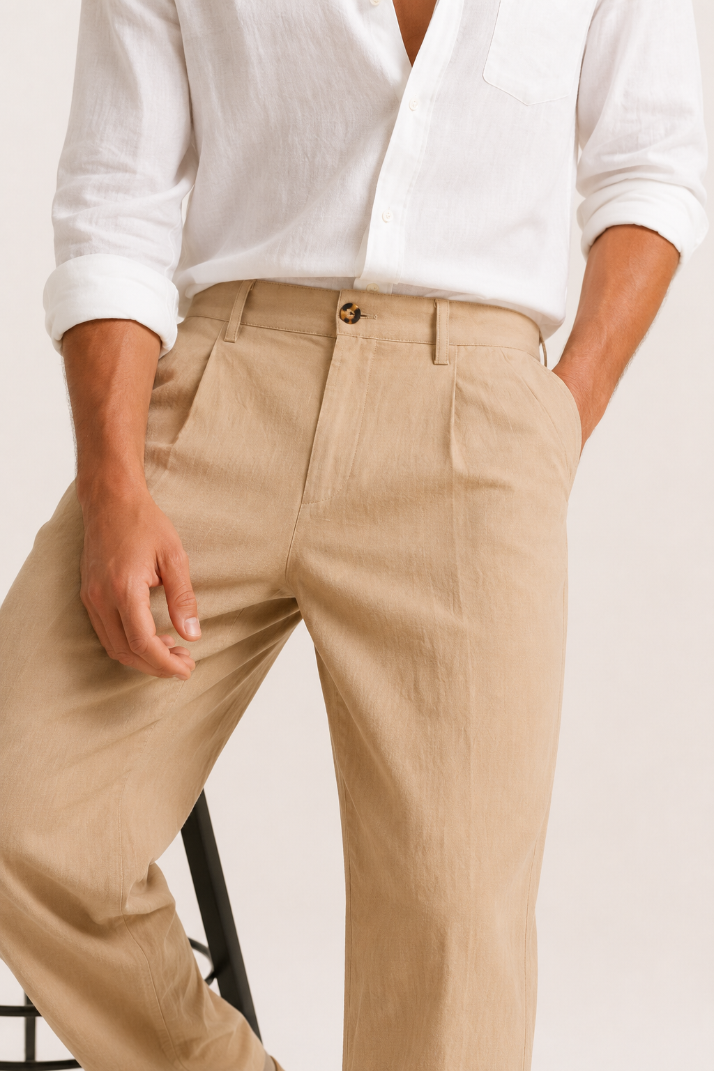 Pantalón de traje hombre de corte amplio y pierna recta - Benedikt