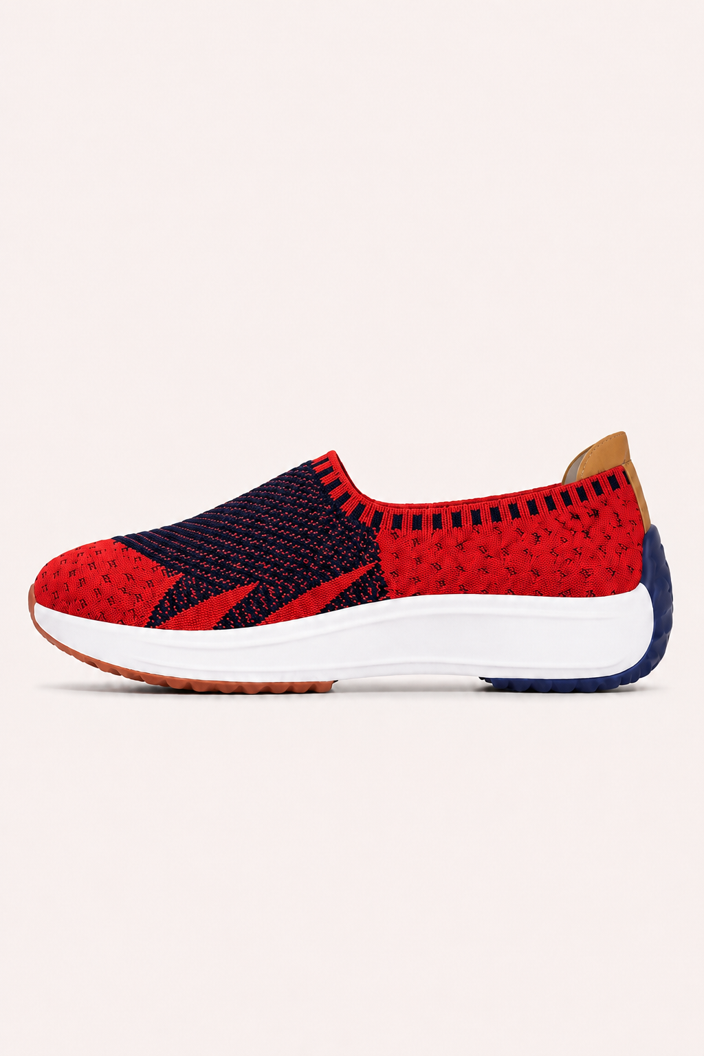 Zapatillas de punto para mujer tipo slip-on con suela gruesa - Jutta