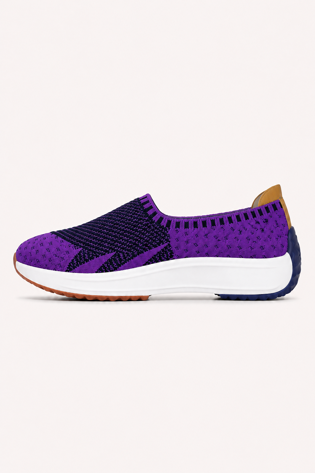 Zapatillas de punto para mujer tipo slip-on con suela gruesa - Jutta