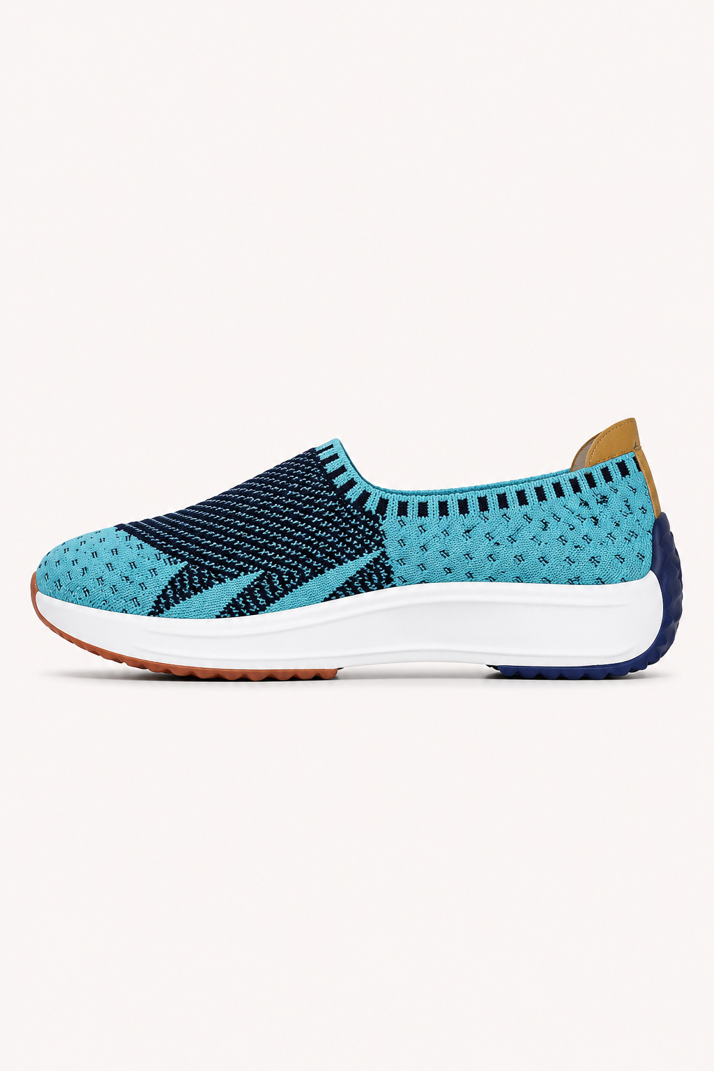 Zapatillas de punto para mujer tipo slip-on con suela gruesa - Jutta