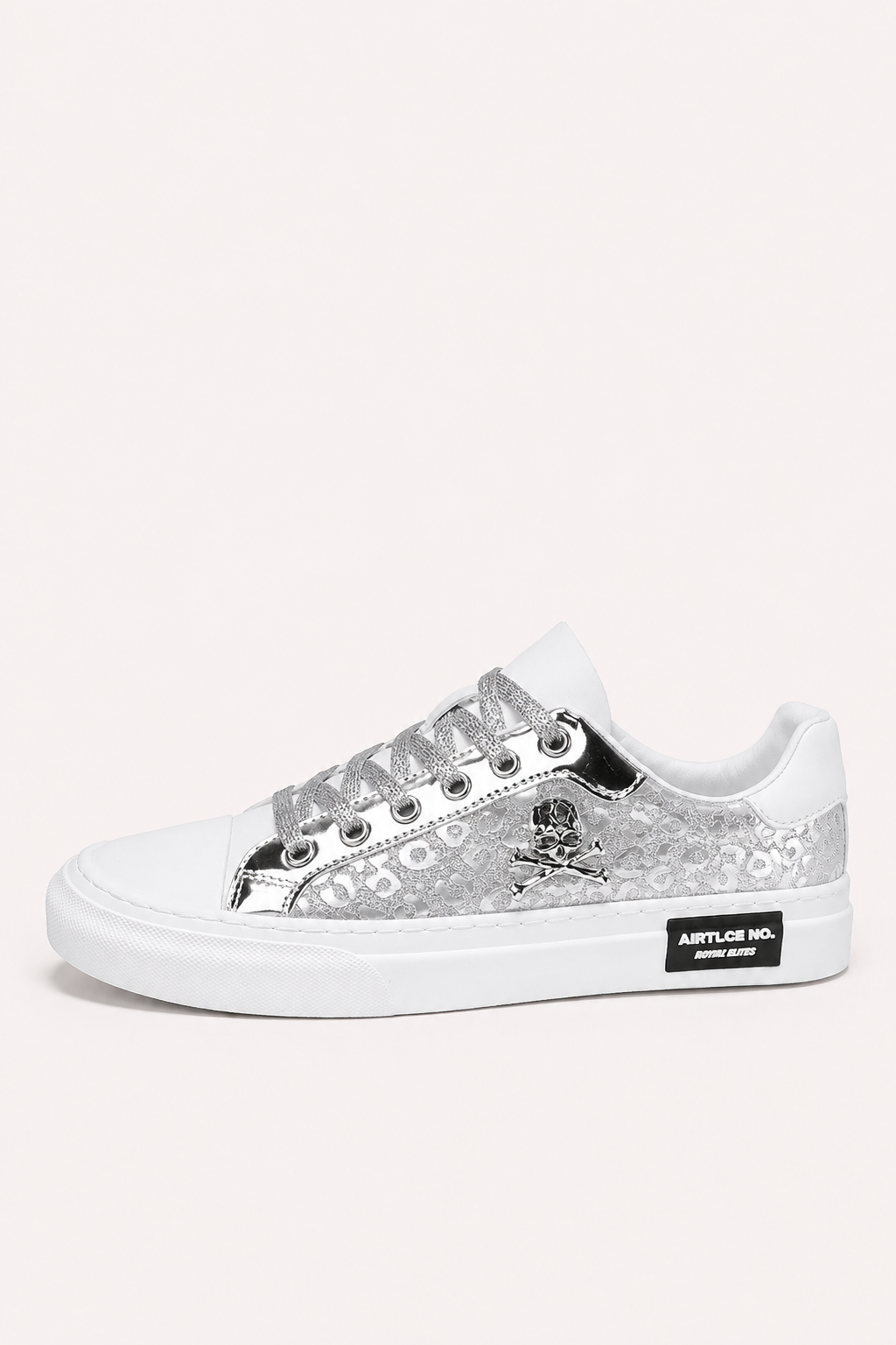 Zapatillas casual de hombre con cordones y motivo de calavera - Volker