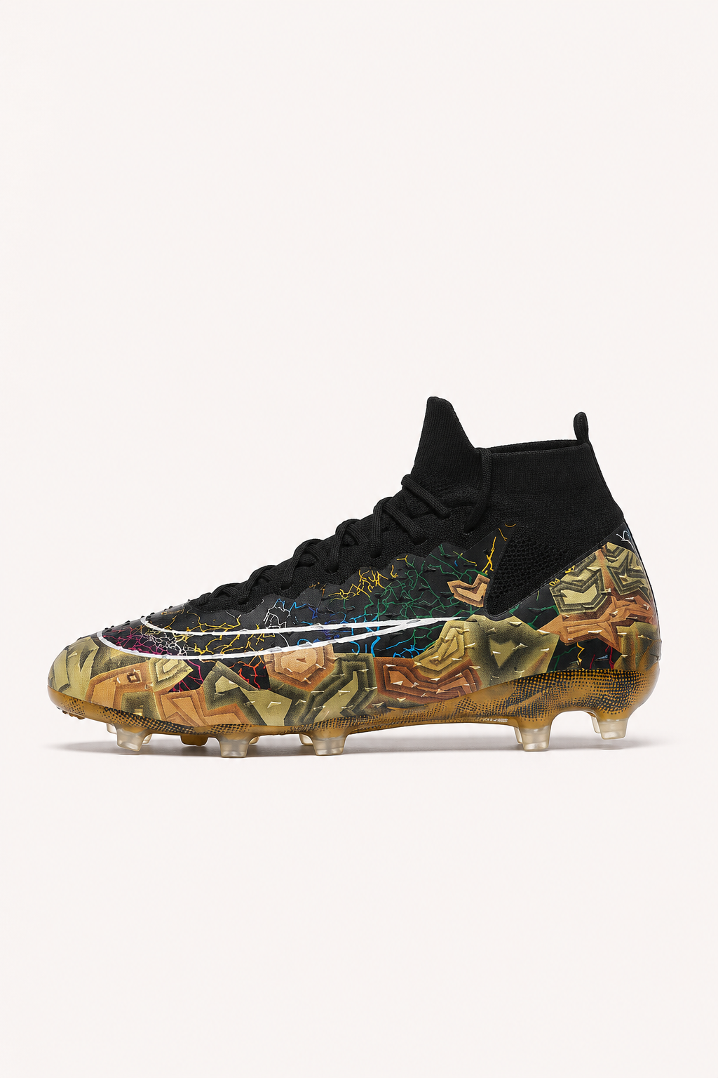 Botas de fútbol con tacos y cuello elástico de caña media - Leif