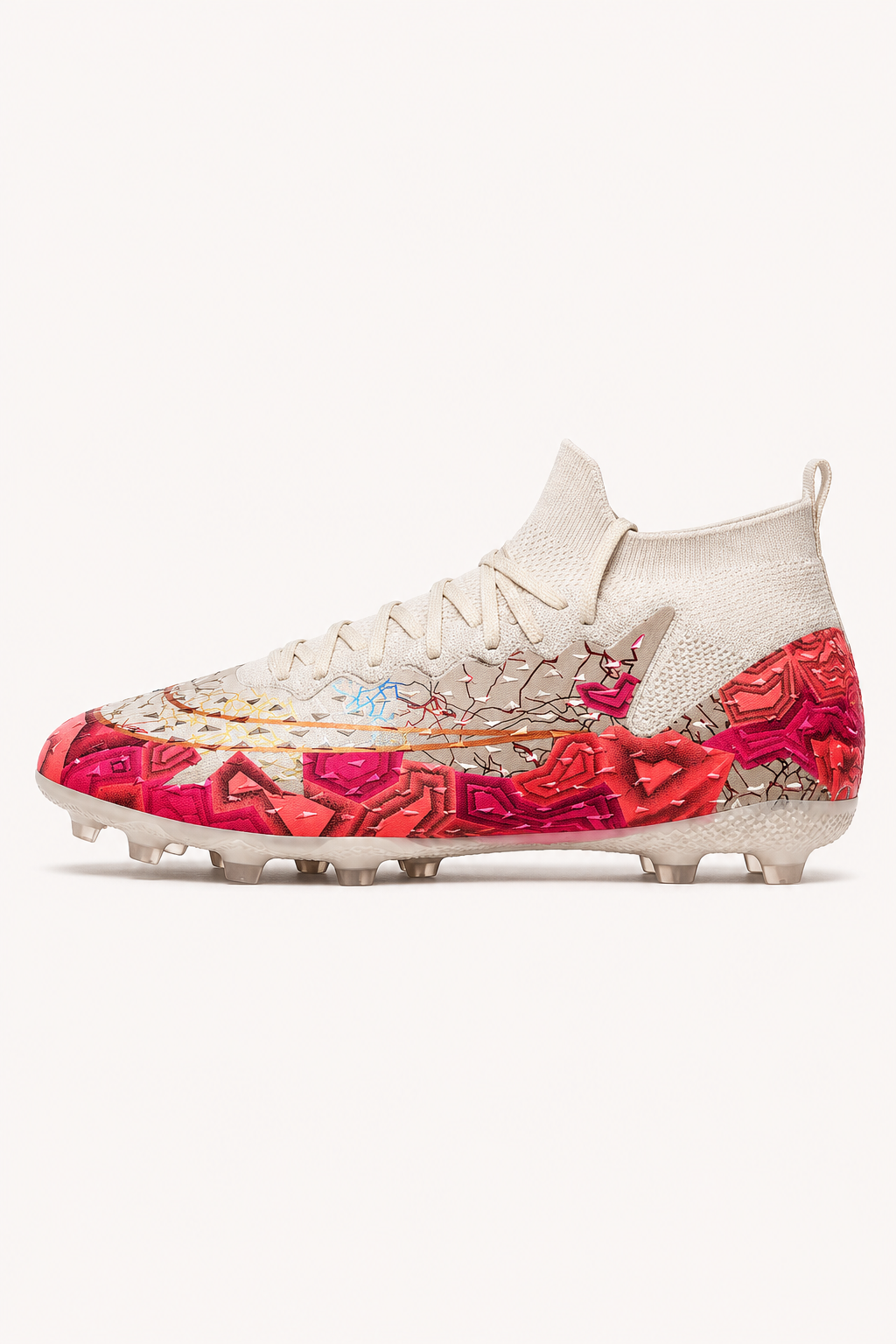 Botas de fútbol con tacos y cuello elástico de caña media - Leif