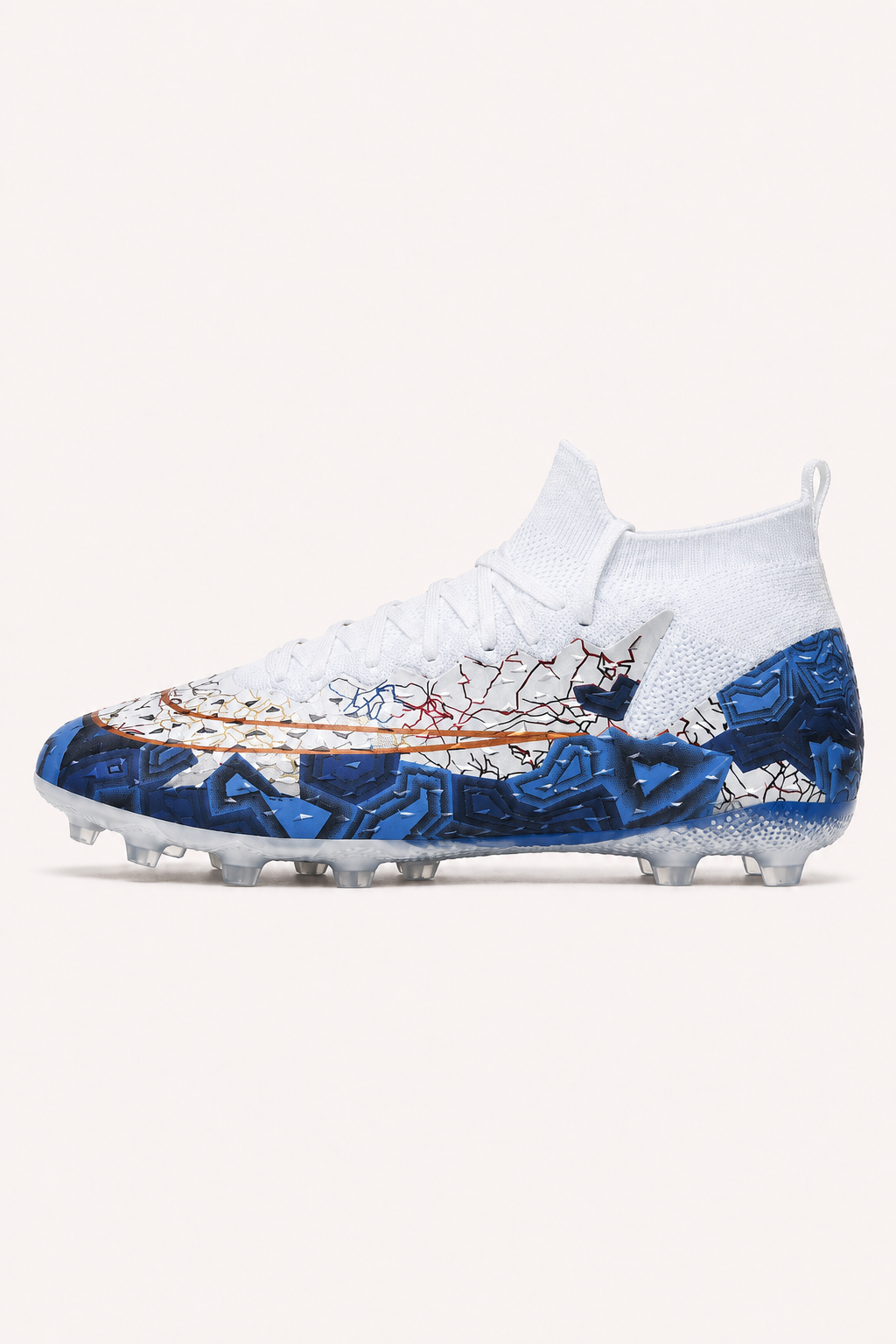 Botas de fútbol con tacos y cuello elástico de caña media - Leif