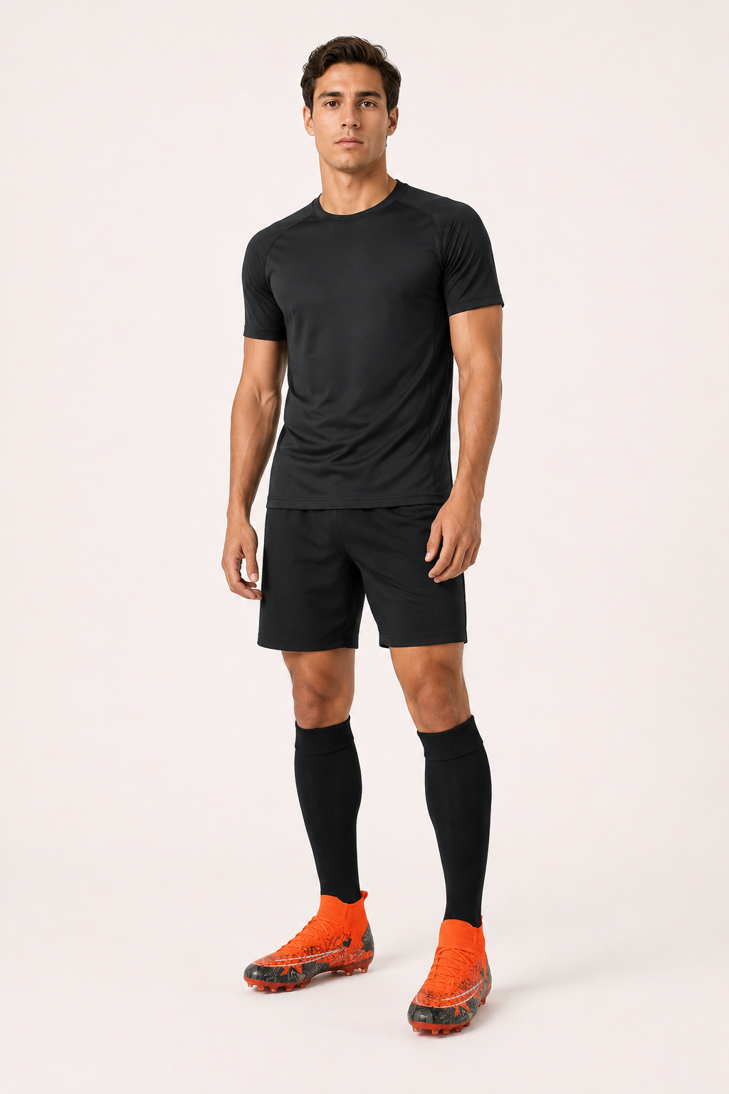 Botas de fútbol con tacos y cuello elástico de caña media - Leif