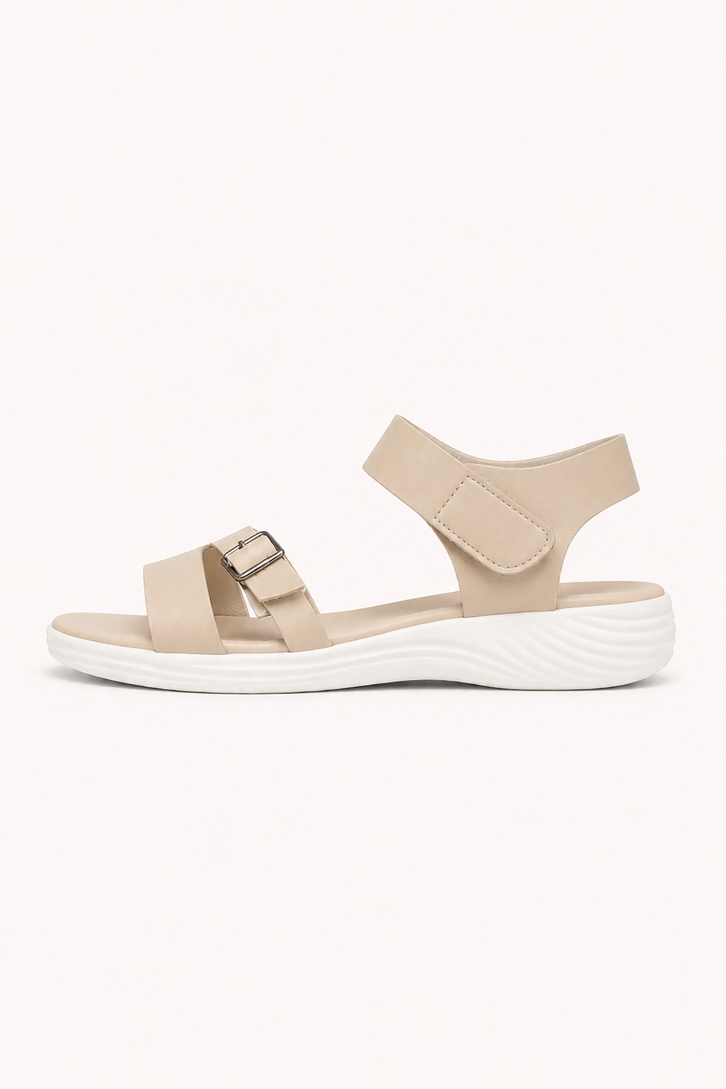 Sandalias de cuña baja mujer con ajuste de velcro - Leoni