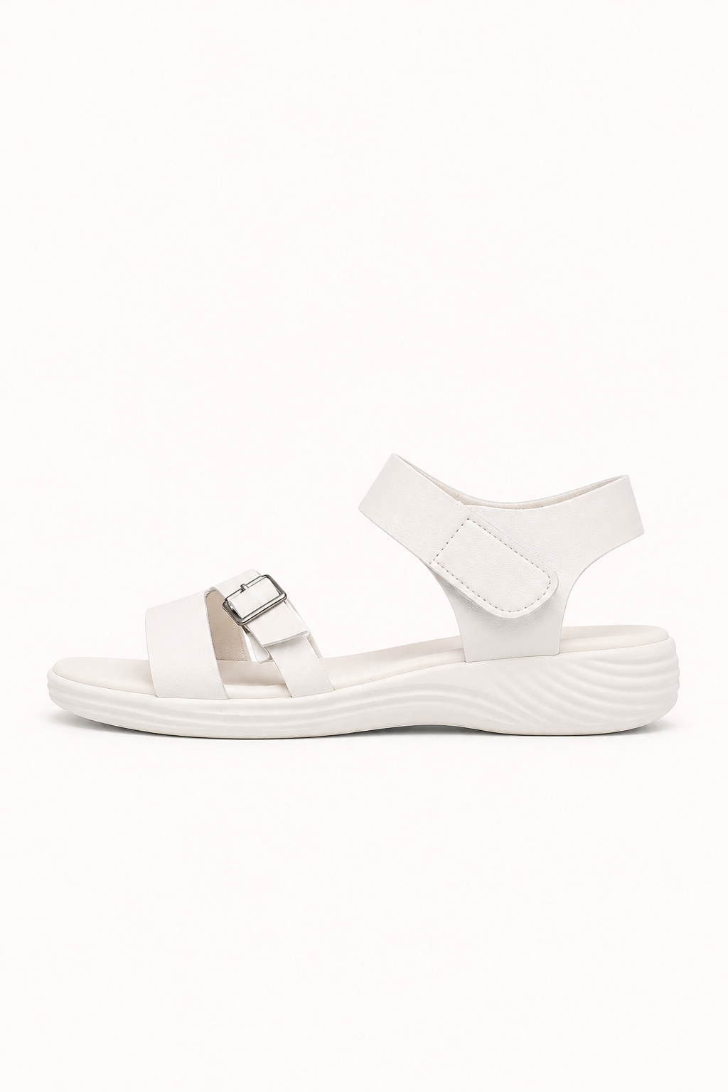Sandalias de cuña baja mujer con ajuste de velcro - Leoni
