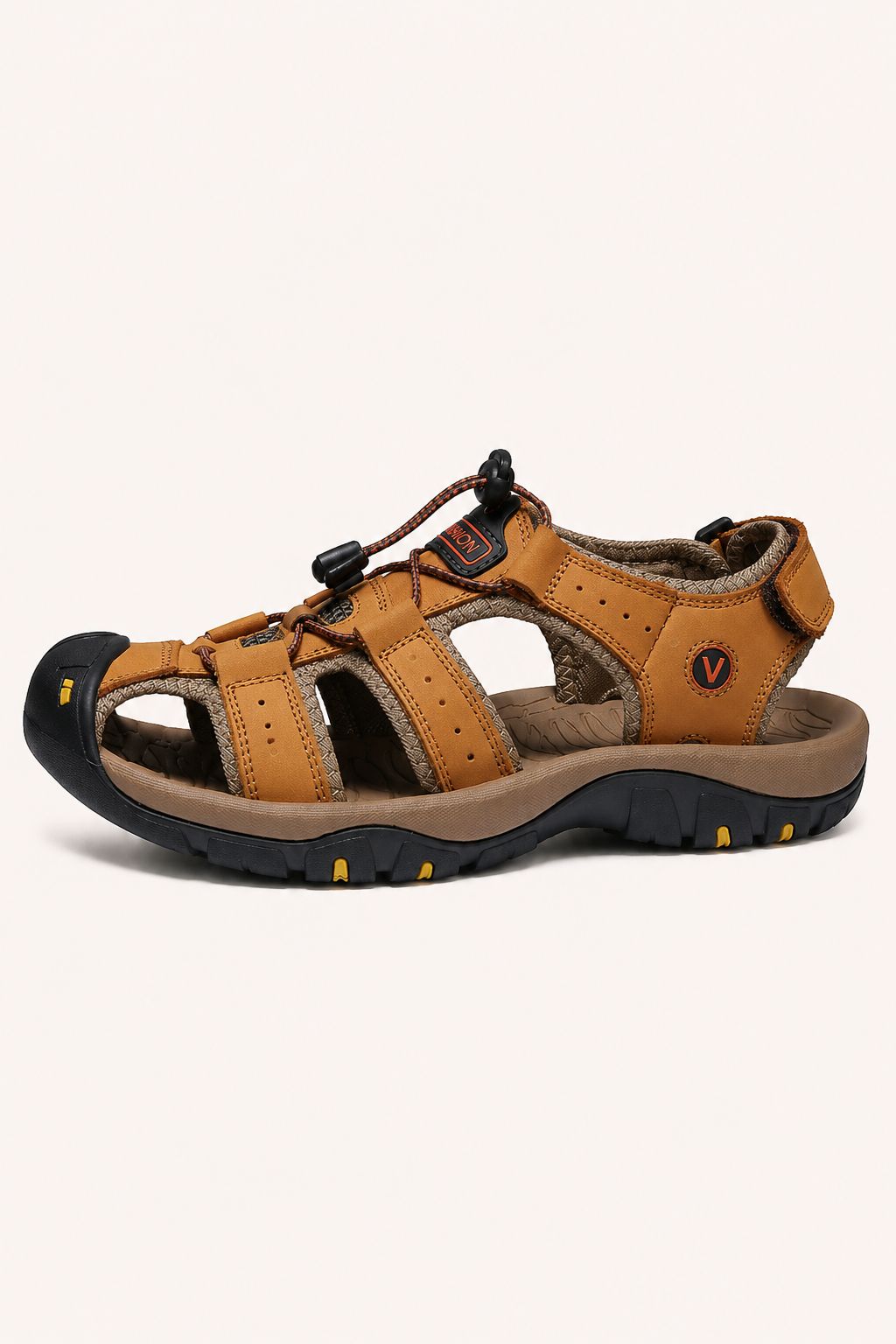 Sandalias hombre trekking puntera reforzada cordón ajustable - Viktor