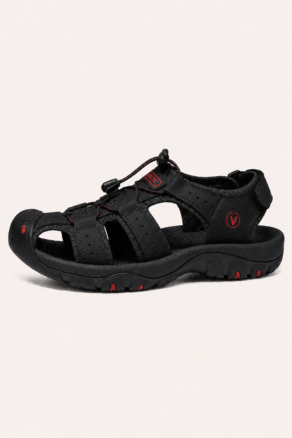 Sandalias hombre trekking puntera reforzada cordón ajustable - Viktor