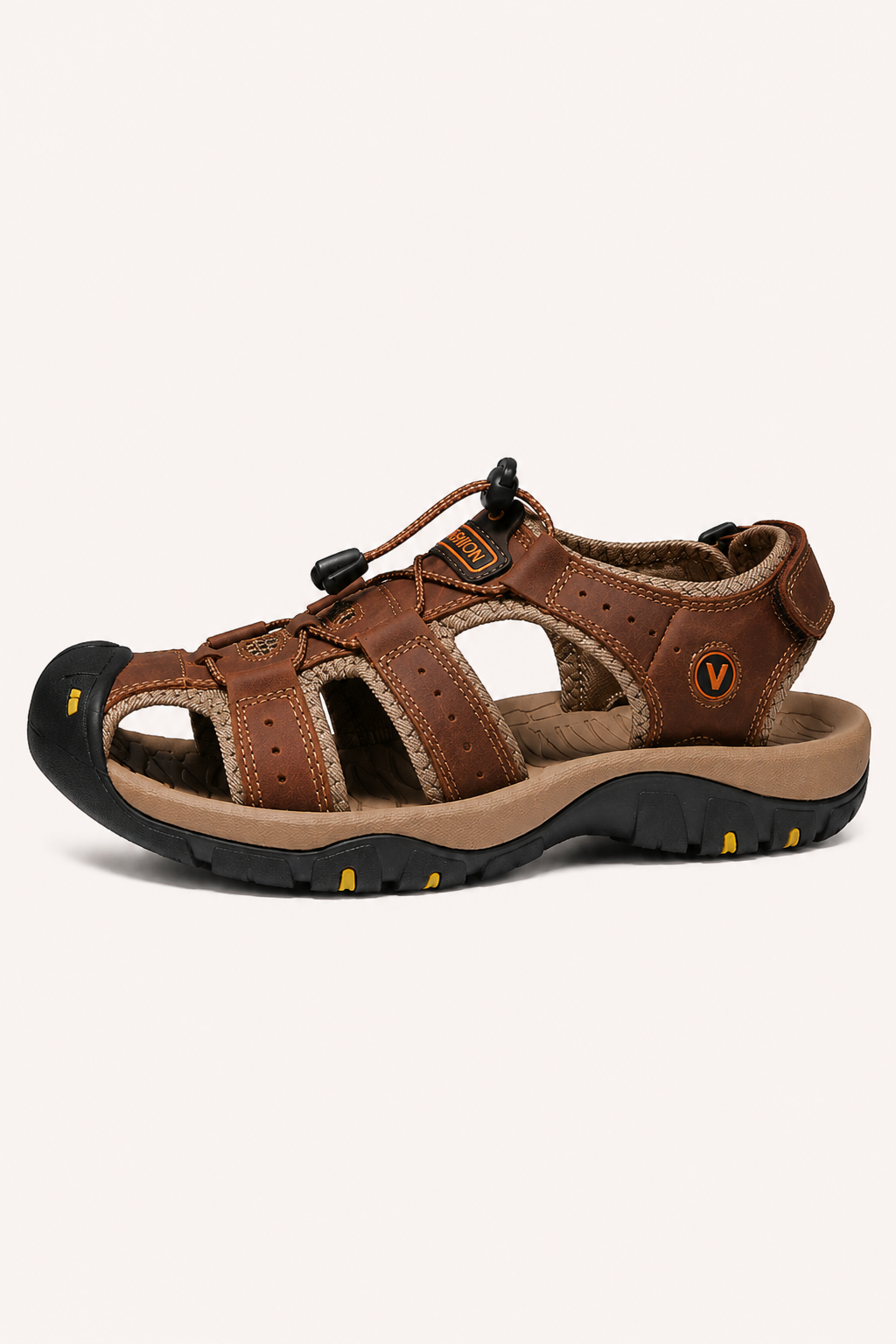 Sandalias hombre trekking puntera reforzada cordón ajustable - Viktor