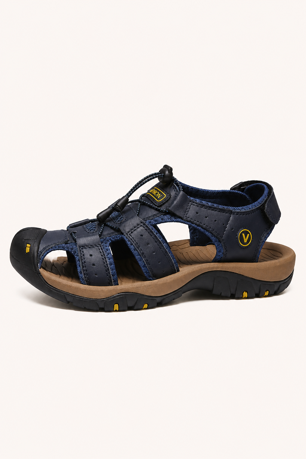 Sandalias hombre trekking puntera reforzada cordón ajustable - Viktor