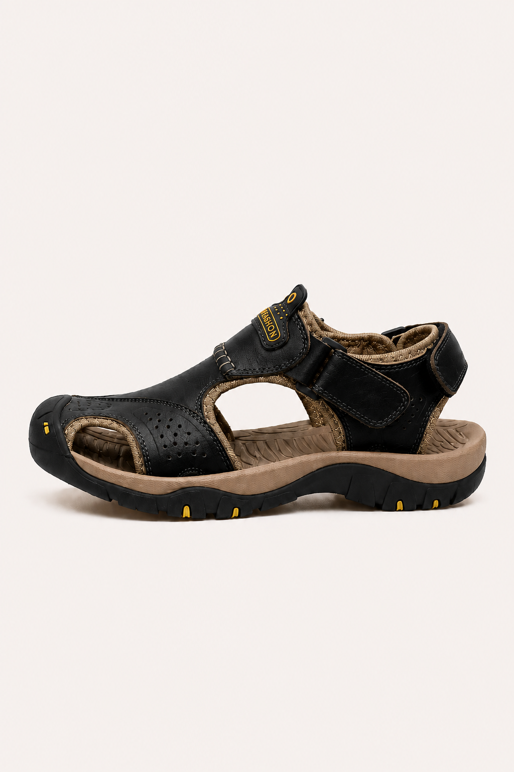 Sandalias hombre trekking puntera reforzada y velcro - Theo