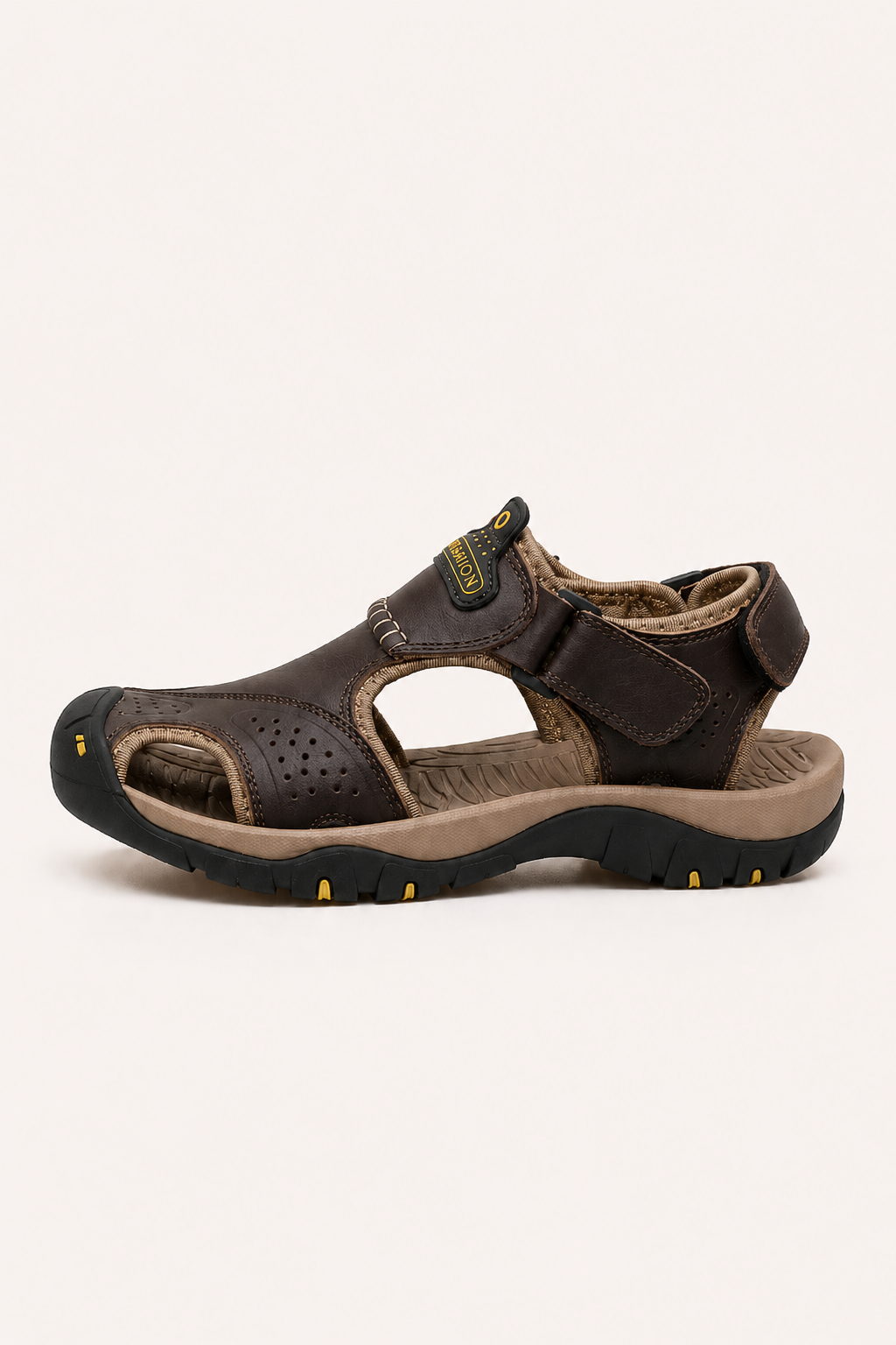 Sandalias hombre trekking puntera reforzada y velcro - Theo