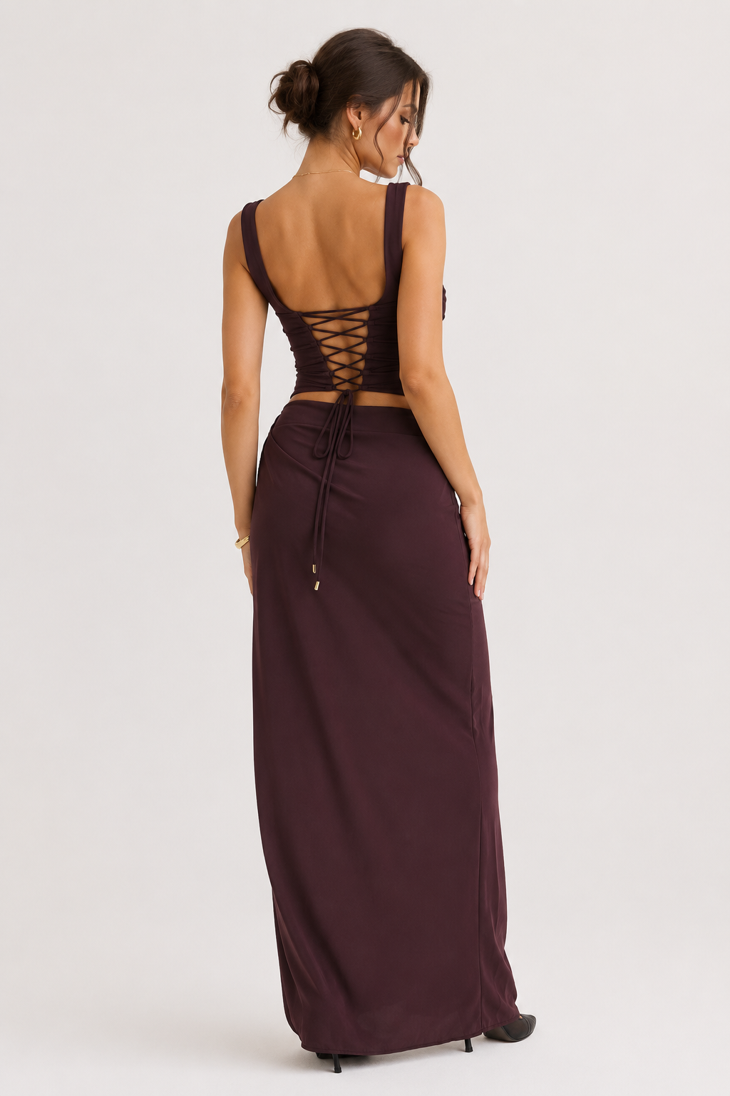 Vestido largo floral para mujer con abertura ideal para bodas - Lena