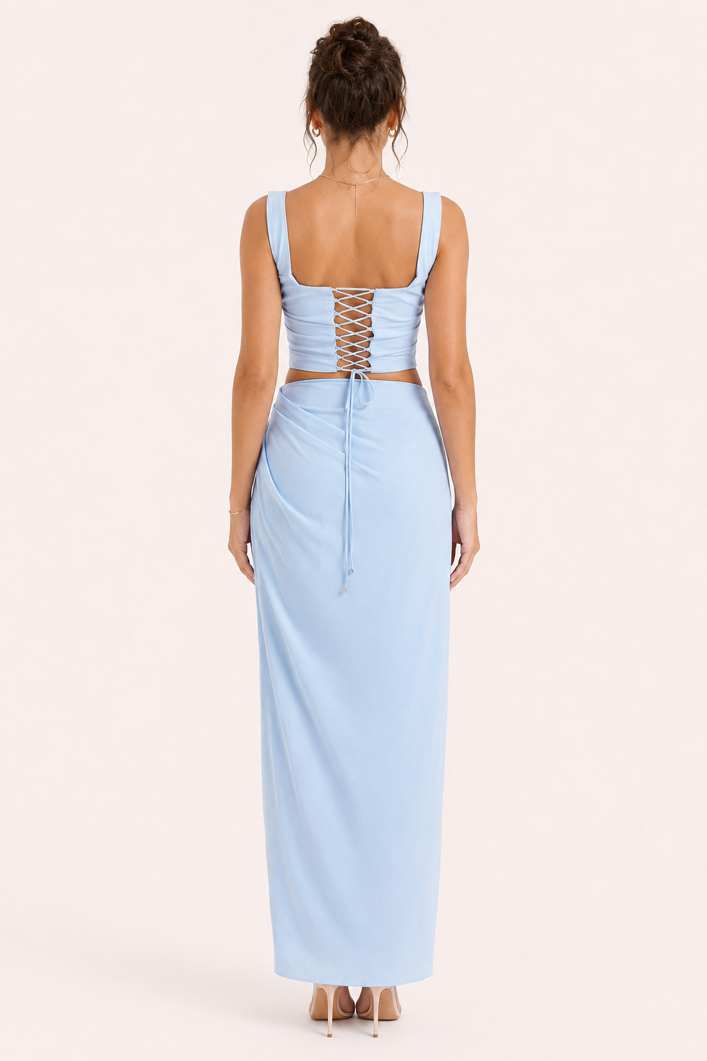 Vestido largo floral para mujer con abertura ideal para bodas - Lena
