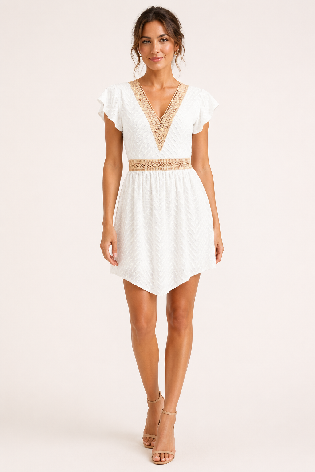 Vestido de verano bohemio para mujer de manga corta - Maja