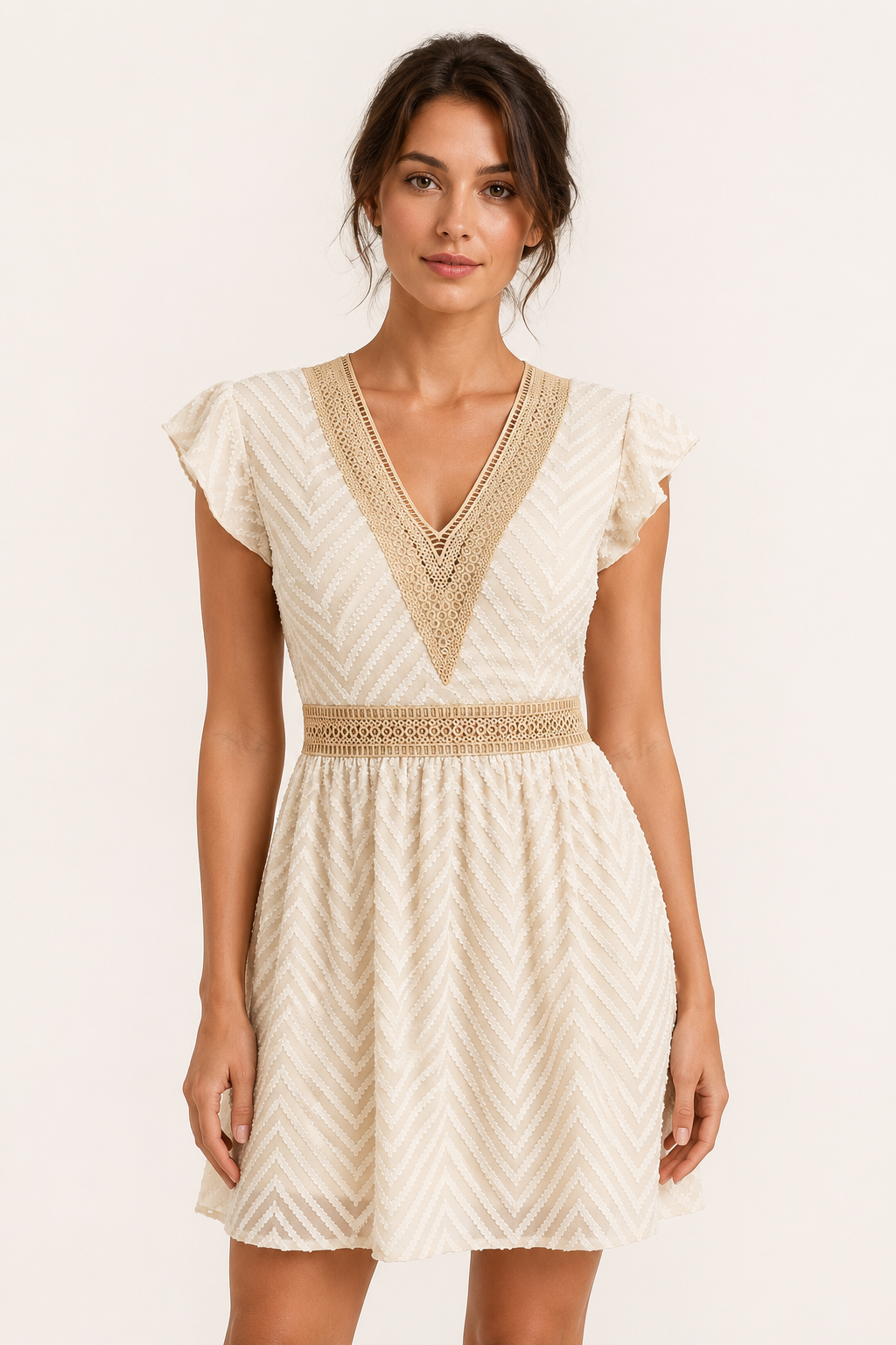 Vestido de verano bohemio para mujer de manga corta - Maja