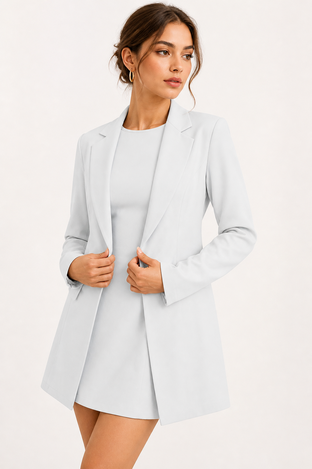 Conjunto mujer vestido blazer corto elegante moderno - Selene