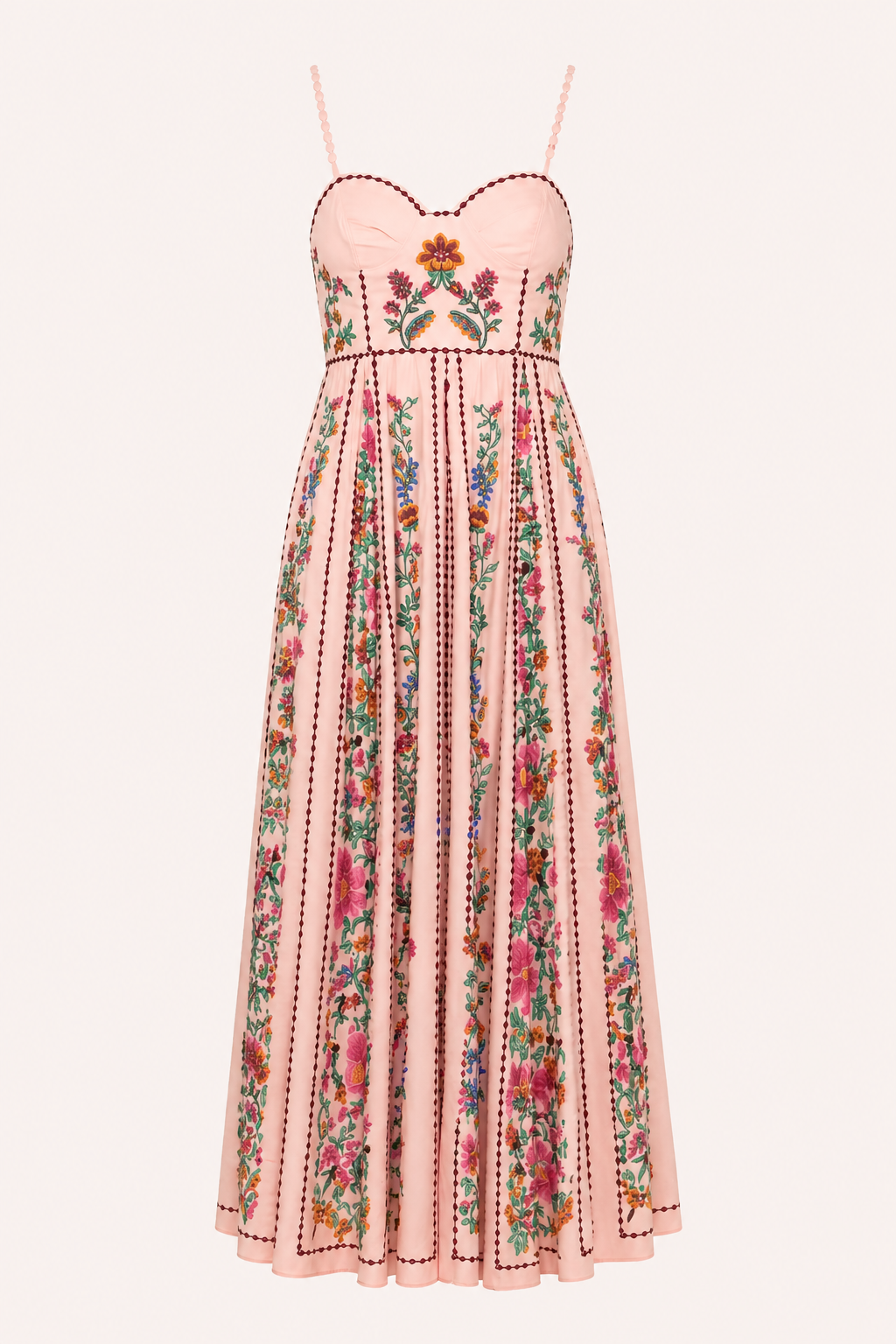Vestido largo mujer tirantes estampado floral verano - Nadine