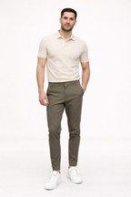 Pantalones chinos para hombre de corte recto y ajuste cómodo - Zigor