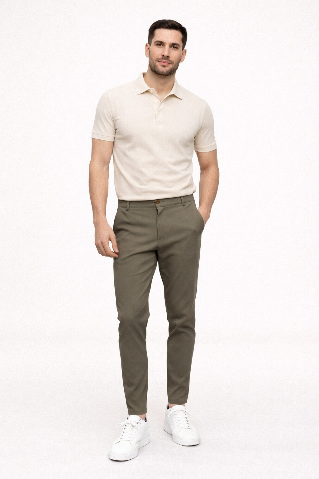 Pantalones chinos para hombre de corte recto y ajuste cómodo - Zigor