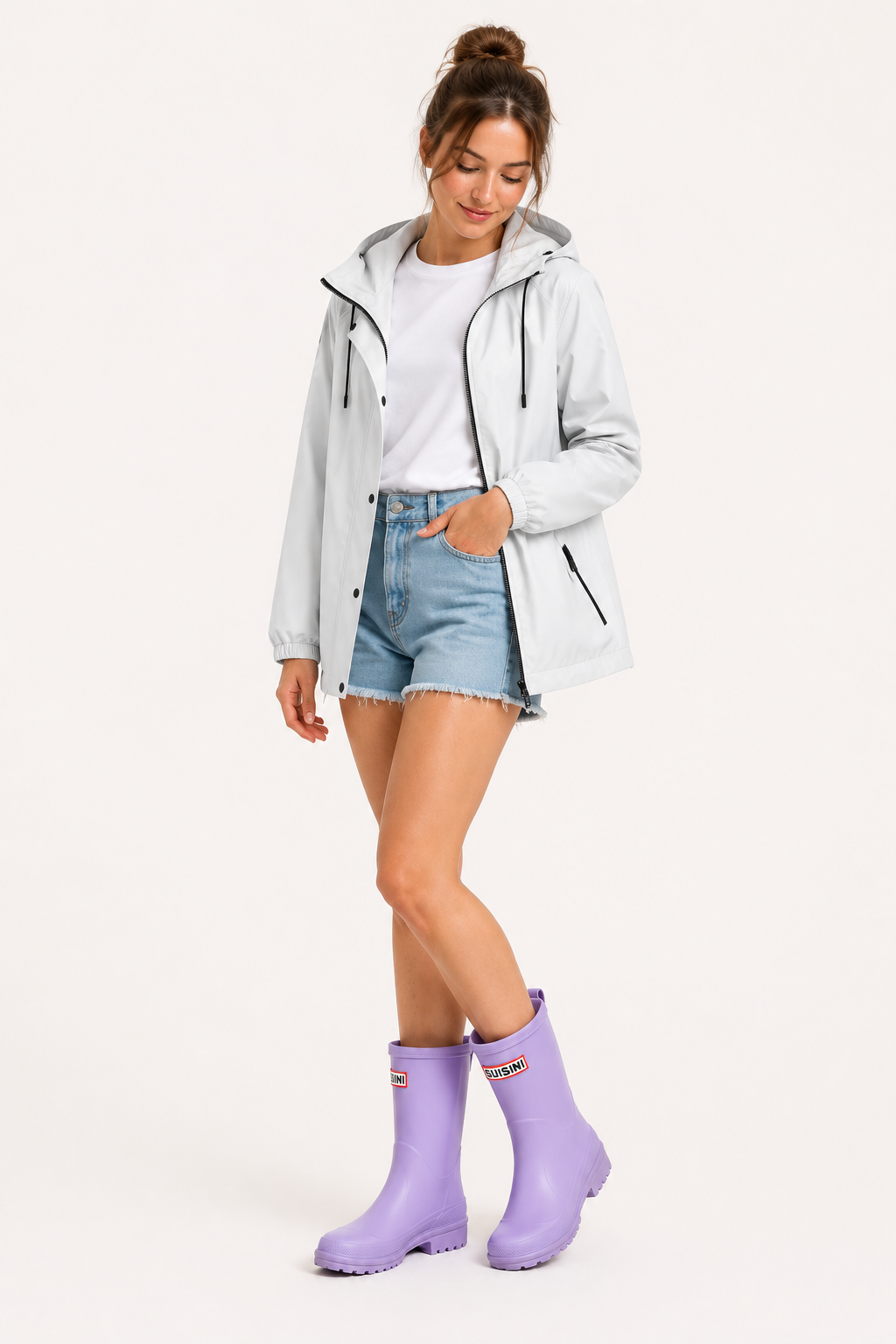 Botas de lluvia media caña mujer antideslizantes - Selma