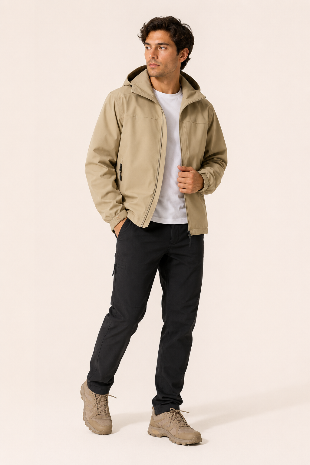 Chaqueta outdoor para hombre impermeable ligera con capucha - Millan