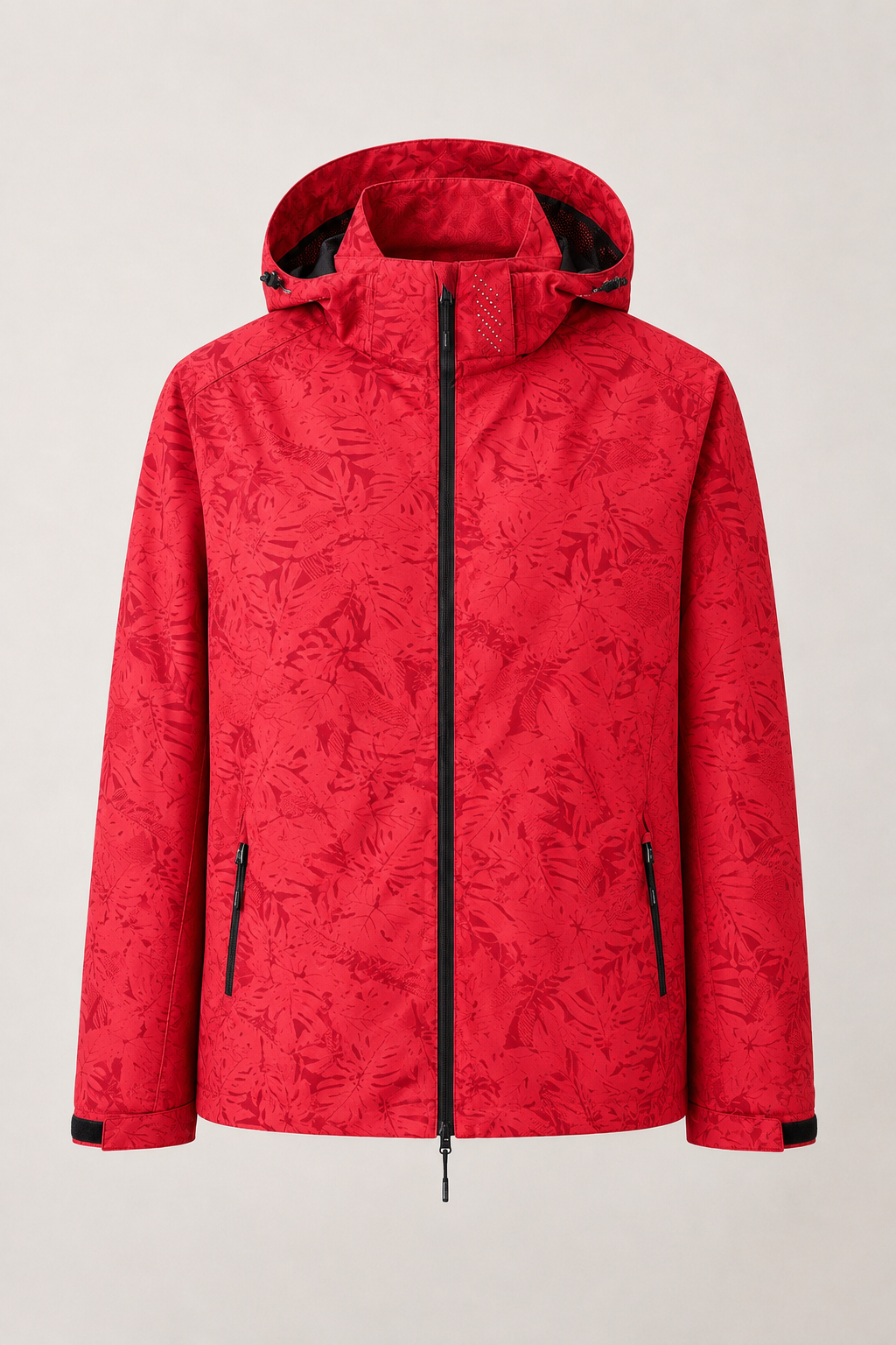 Chaqueta ligera cortavientos unisex con capucha y cierre de cremallera - Fassher