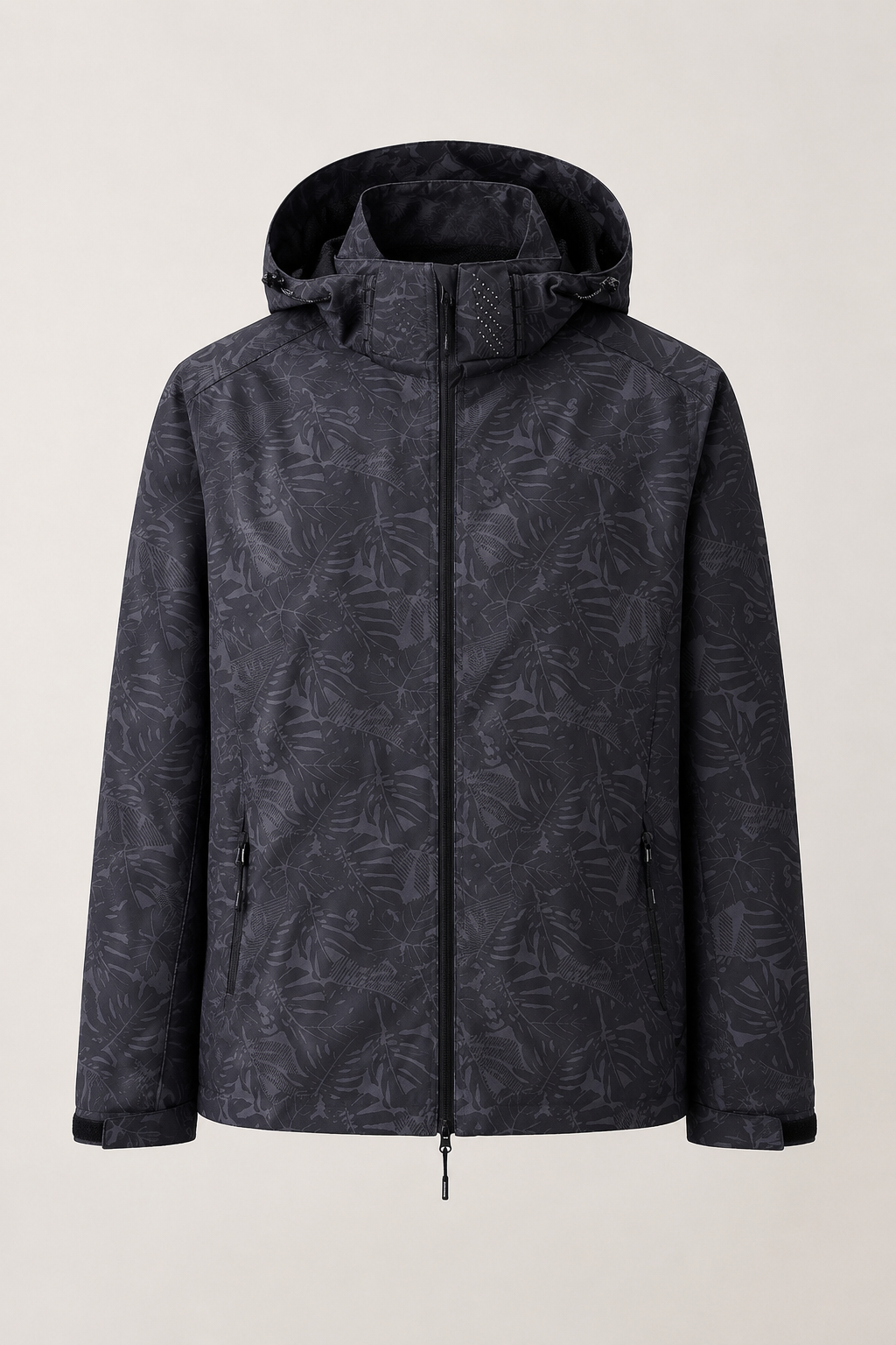 Chaqueta ligera cortavientos unisex con capucha y cierre de cremallera - Fassher