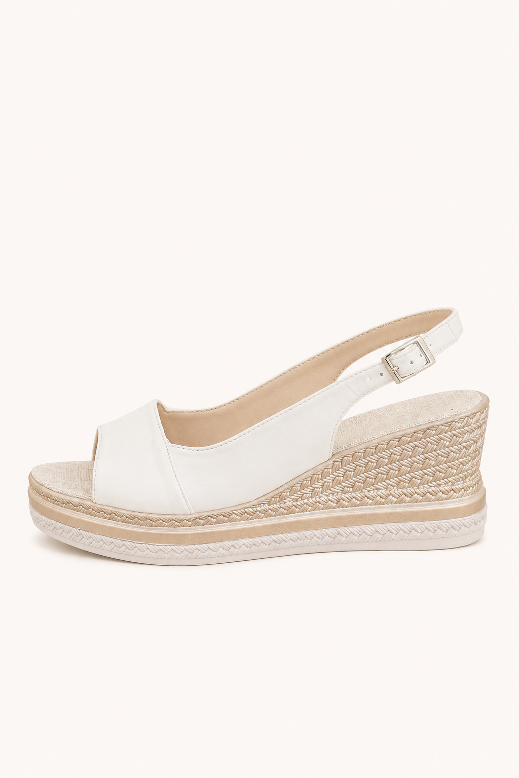 Sandalias cuña plataforma mujer talón abierto - Elina