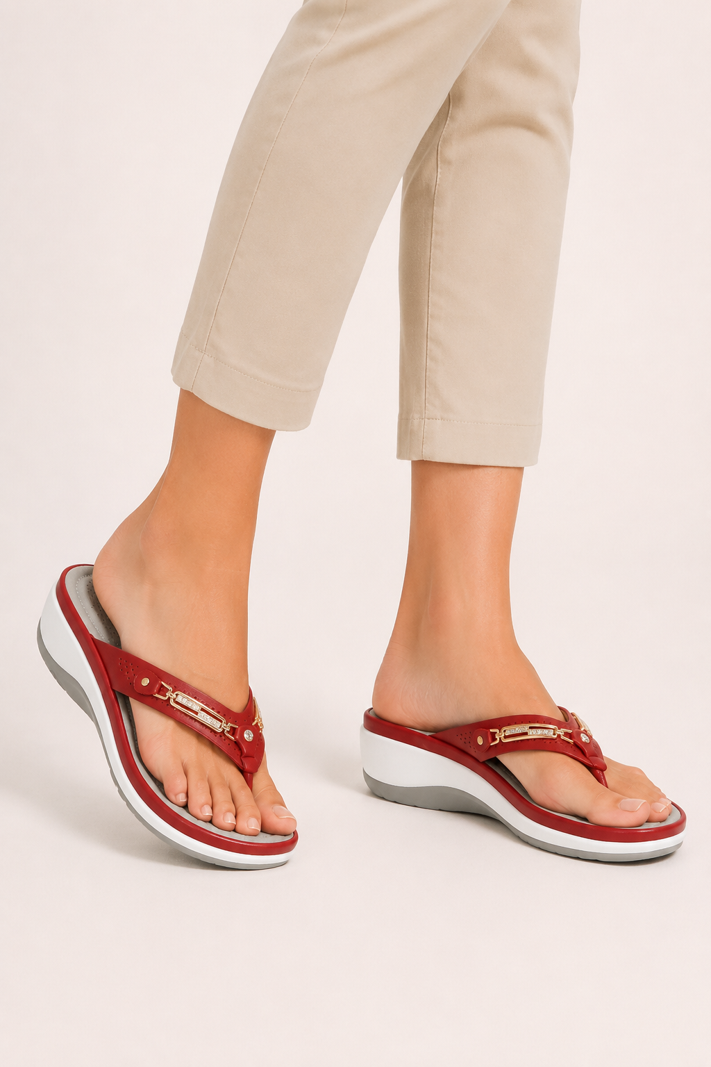 Sandalias ortopédicas para mujer con cuña ergonómica antideslizante - Marlies