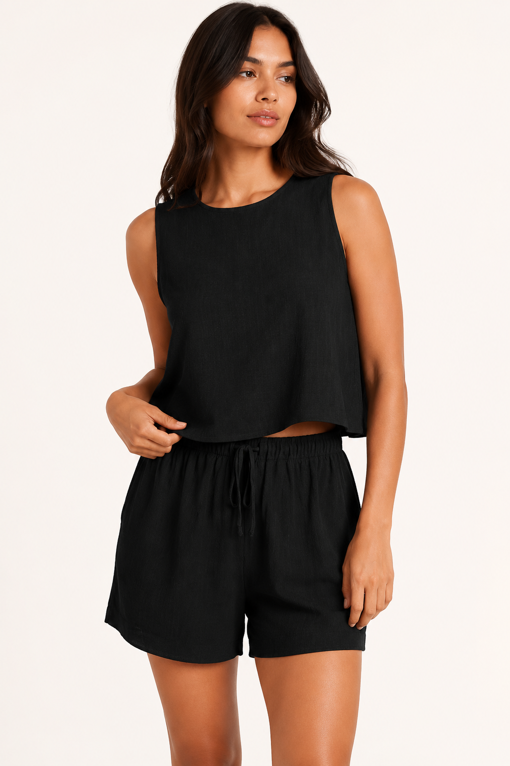Conjunto mujer verano top sin mangas y short - Anika