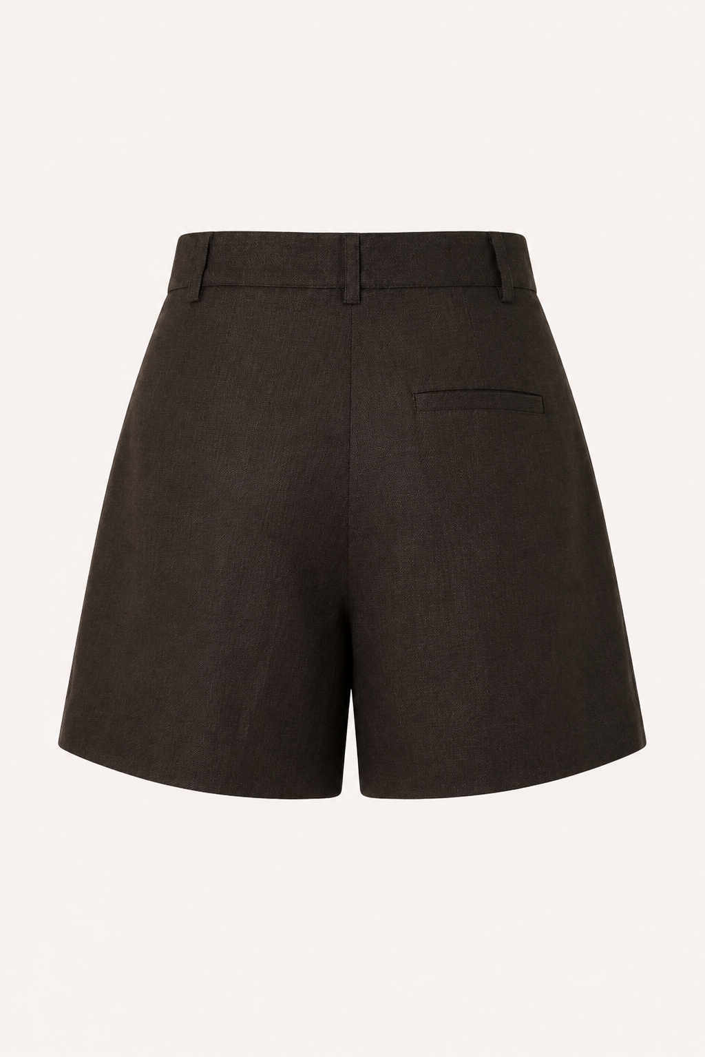 Short mujer lino algodón tiro alto con pinzas - Holly