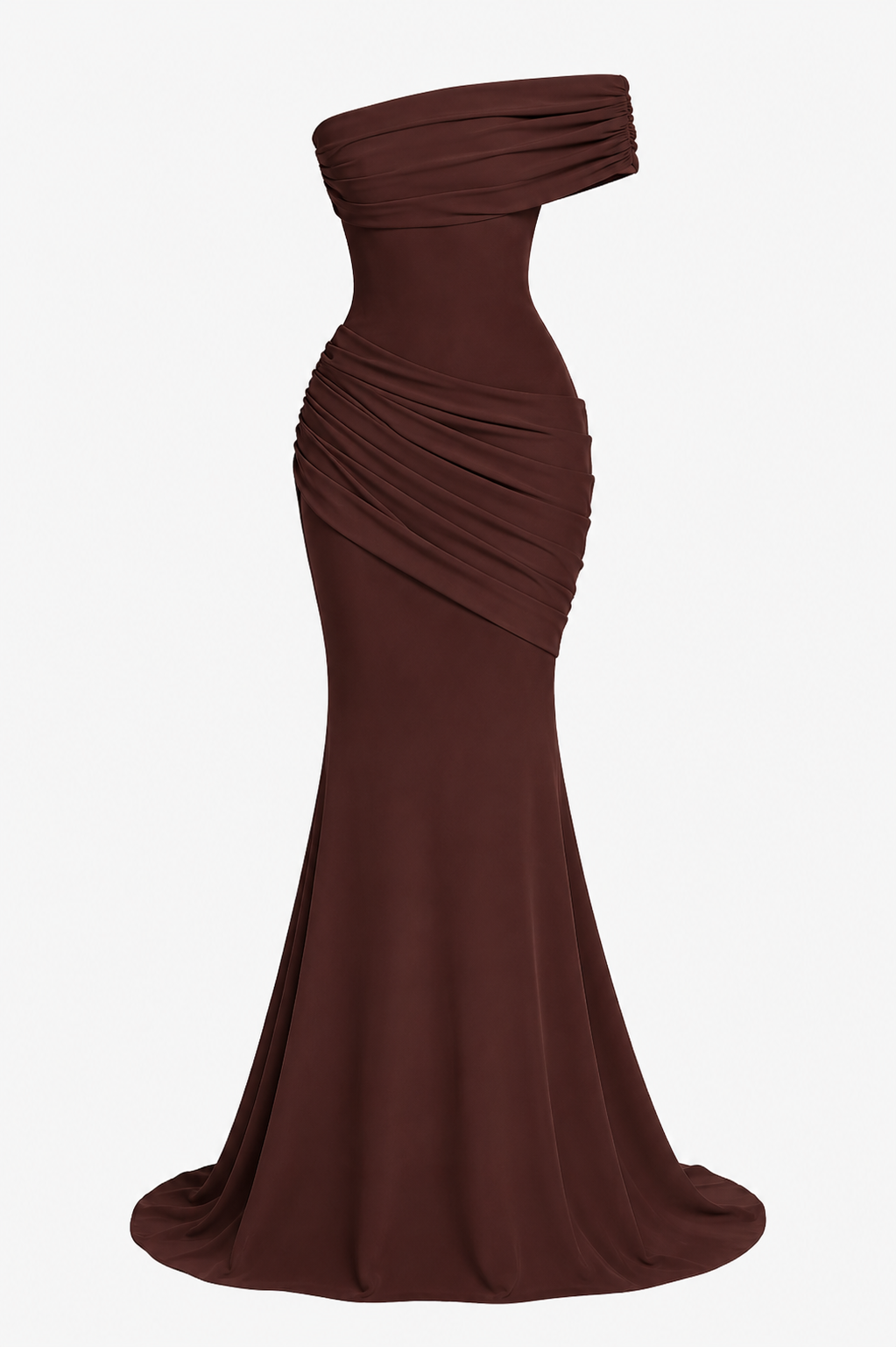 Vestido largo mujer hombros descubiertos ajuste elegante fiesta - Aurelia