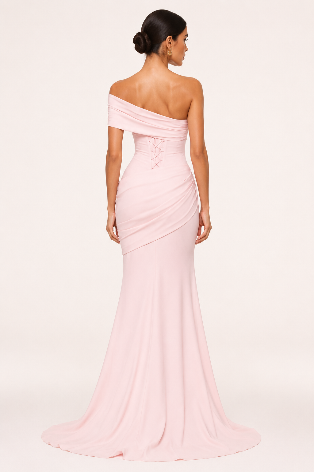 Vestido largo mujer hombros descubiertos ajuste elegante fiesta - Aurelia