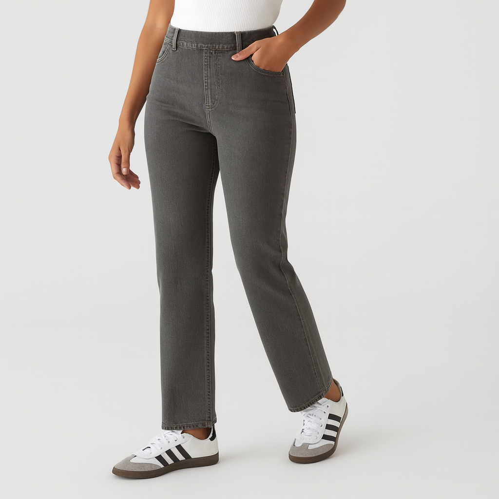Pantalón de tejido para mujer cintura alta - Connie