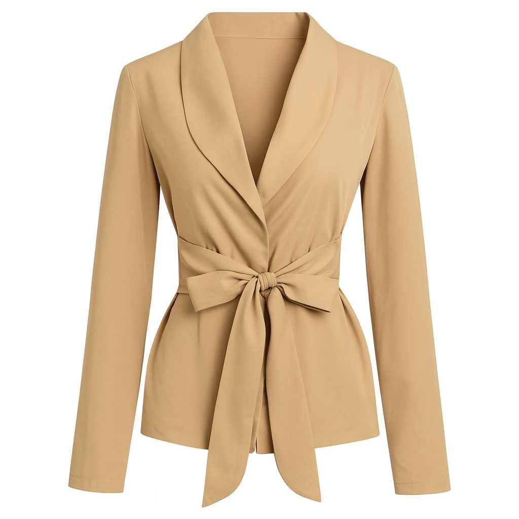 Blazer mujer con cinturón frontal - Collie