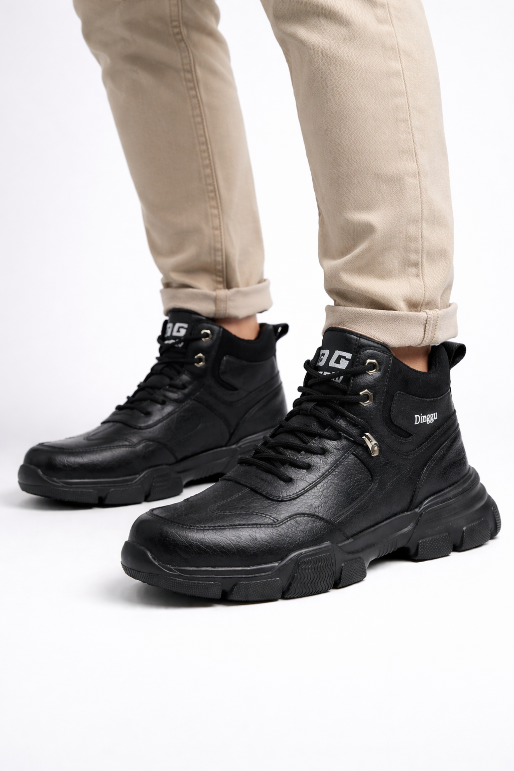 Botas impermeables para hombre con suela resistente y ajuste con cordones - Giovanni