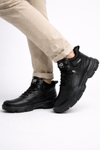 Botas impermeables para hombre con suela resistente y ajuste con cordones - Giovanni