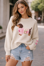 Jersey para mujer con cuello redondo y diseño gráfico frontal - Halen